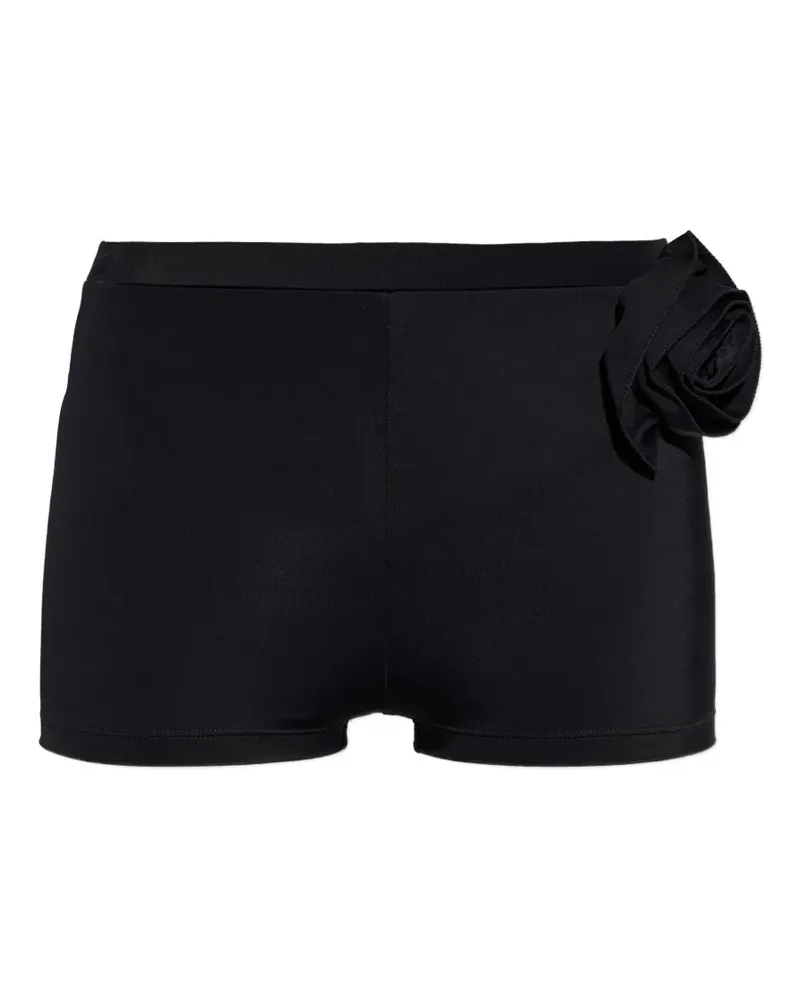 Moschino floral-detail bikini shorts - Schwarz Schwarz
