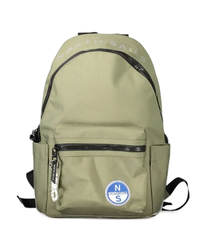 North Sails Rucksack mit Logo-Print - Grün Grün