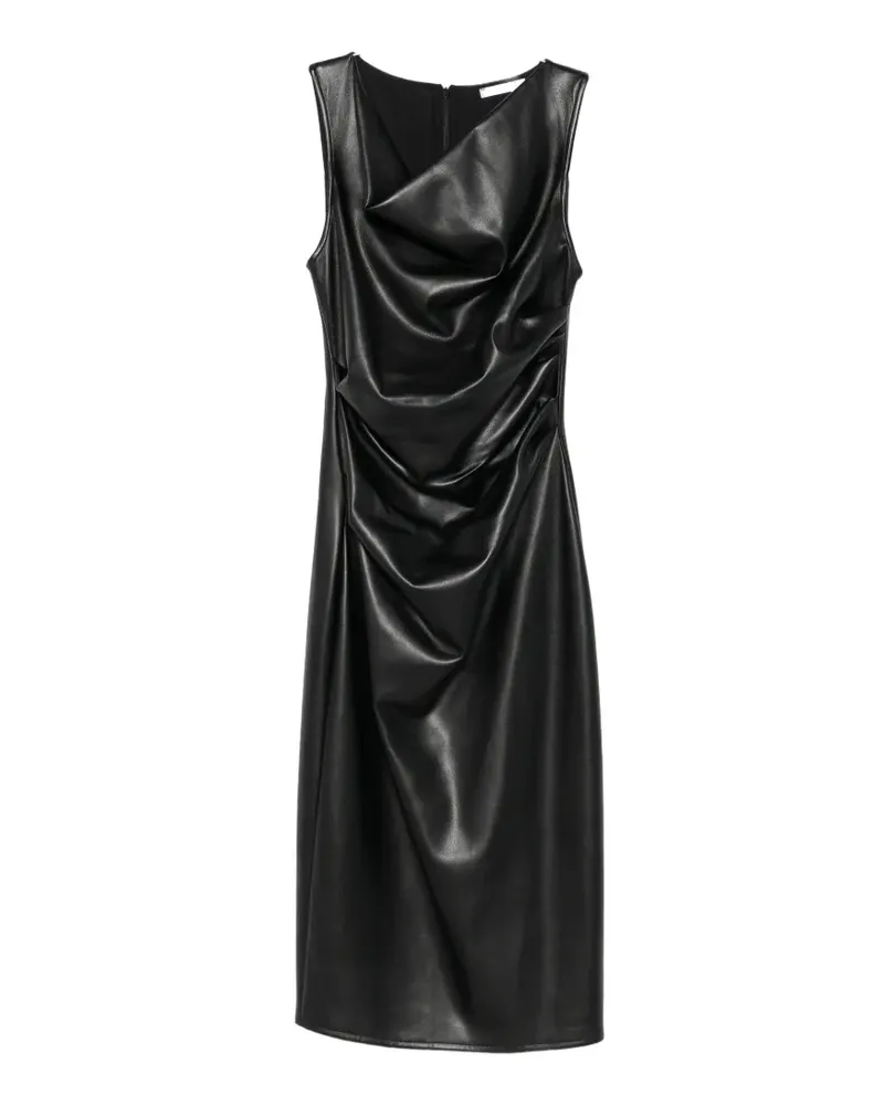 Patrizia Pepe Drapiertes Kleid mit Finish - Schwarz Schwarz
