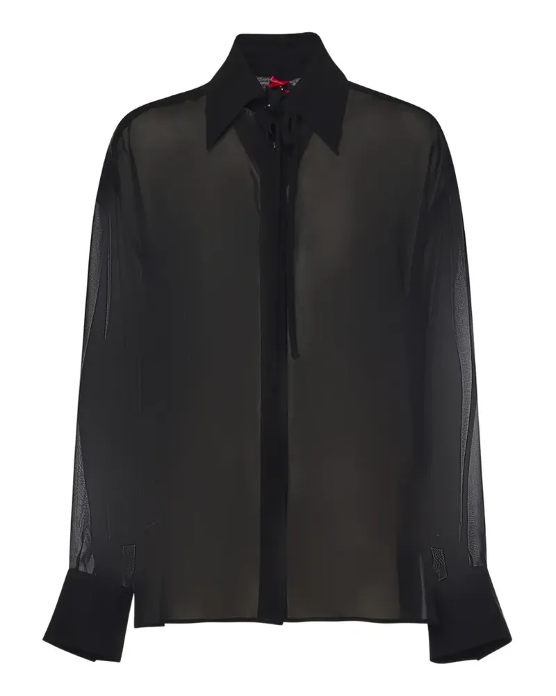Pinko Hemd mit Schleifenkragen - Schwarz Schwarz