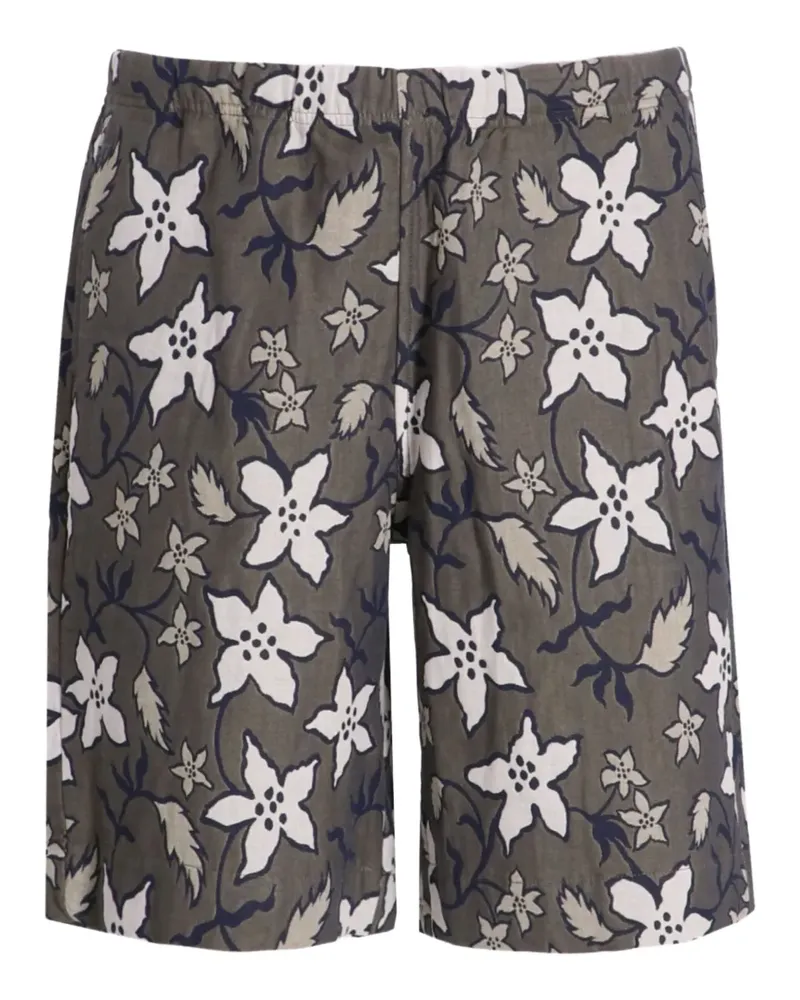 Paul Smith Segelshorts mit Blumen-Print - Grau Grau