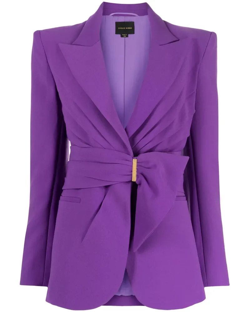Zuhair Murad Geraffter Blazer - Violett Violett