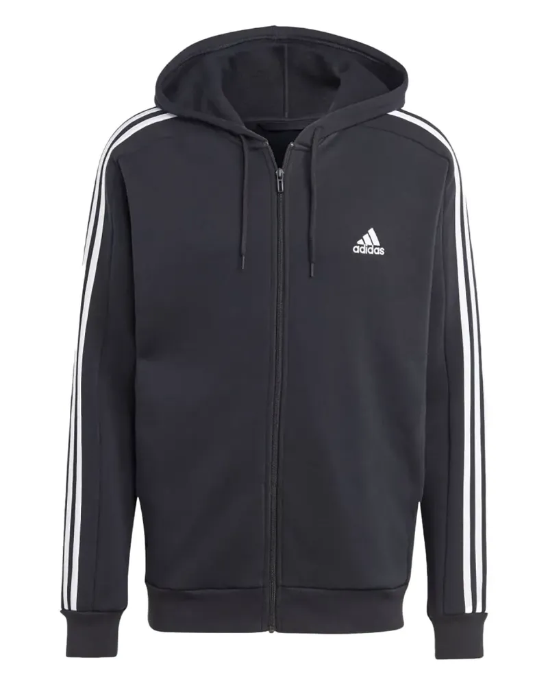 adidas Essentials Hoodie mit 3 Streifen - Schwarz Schwarz
