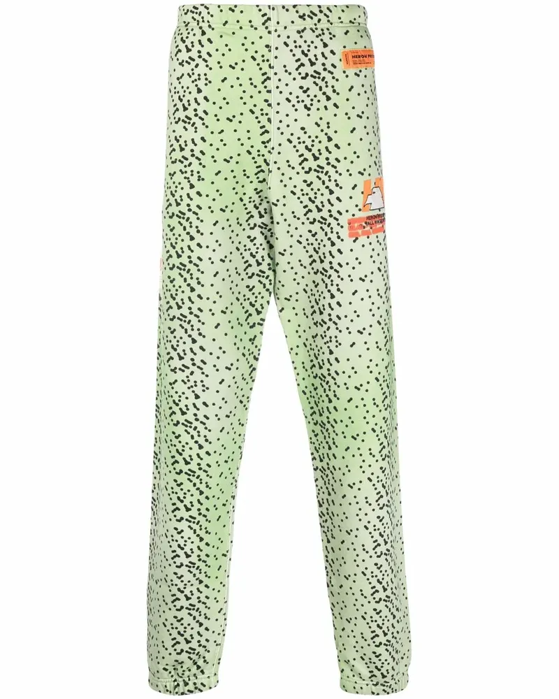 Heron Preston Jogginghose mit abstraktem Punktemuster - Grün Grün