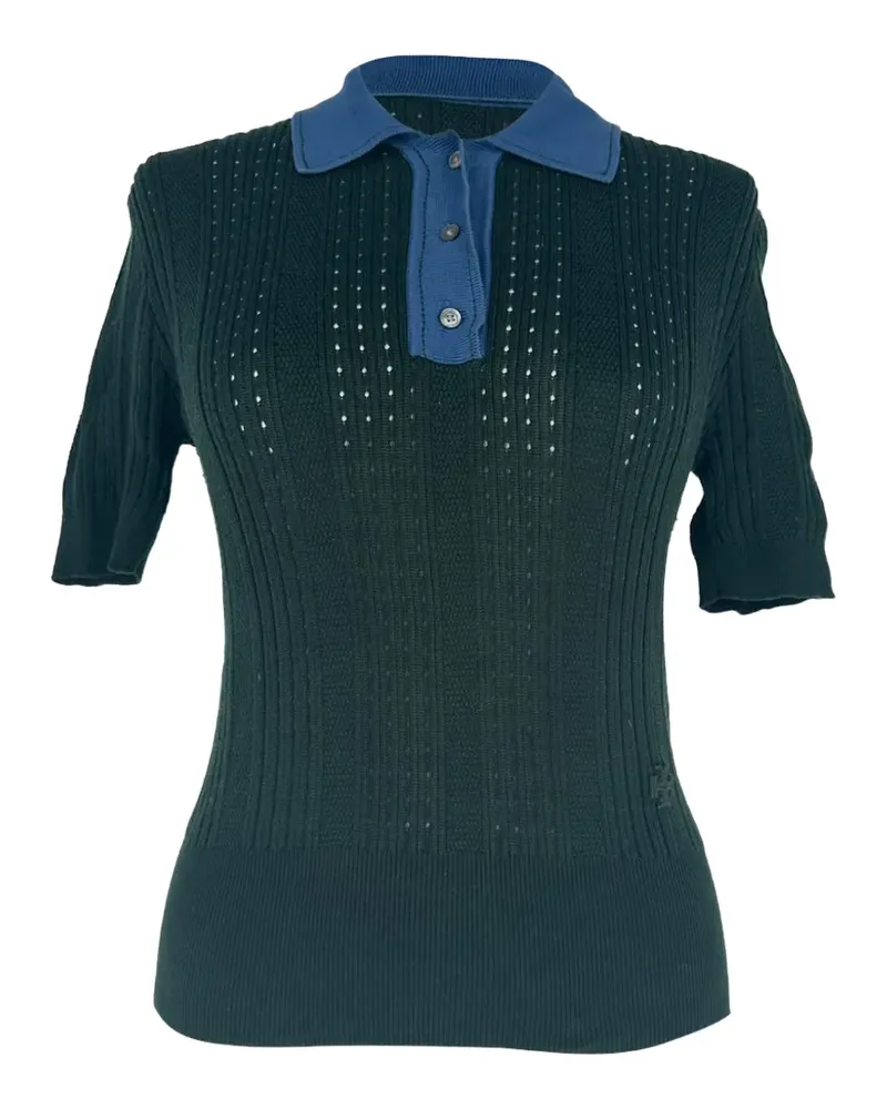 Tory Burch 2020s kurzärmeliges Poloshirt - Grün Grün