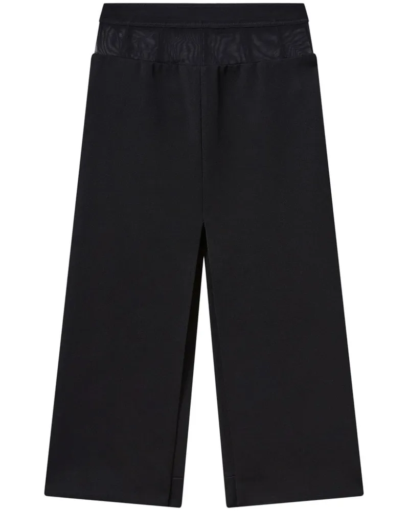Stella McCartney Midirock mit Schlitz - Schwarz Schwarz