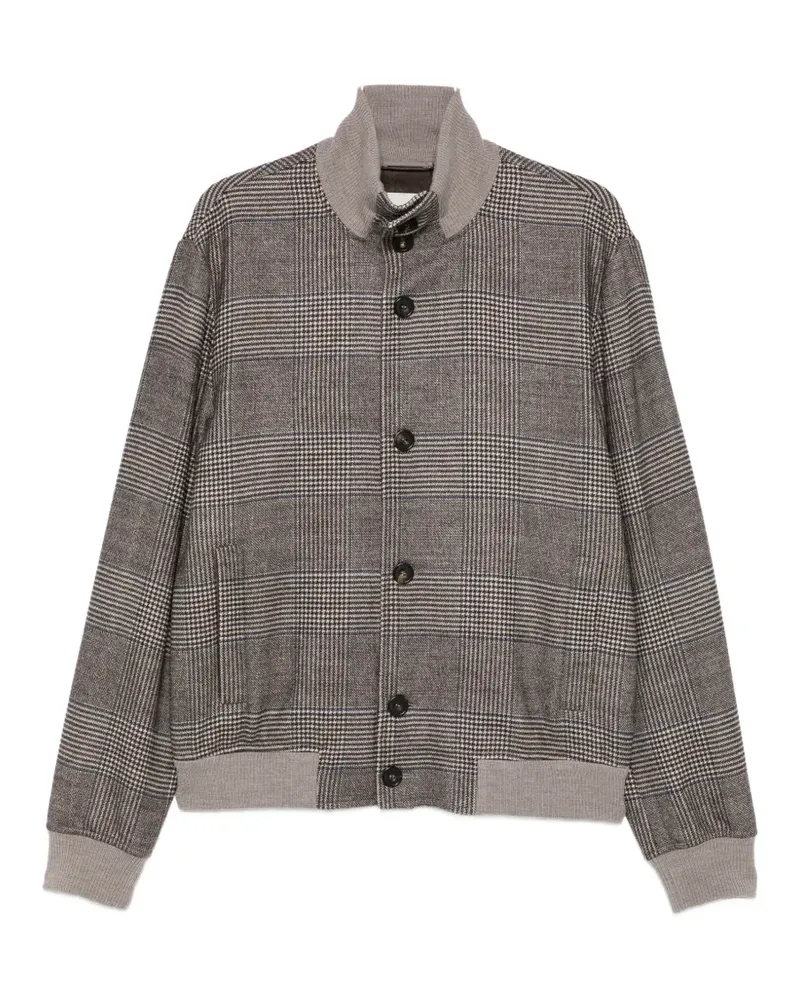 Jacob Cohën Prince of Wales check wool jacket - Braun Braun