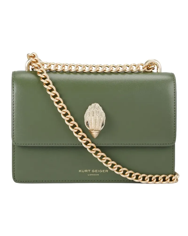 Kurt Geiger Shoreditch Schultertasche mit Vogeldetail - Grün Grün