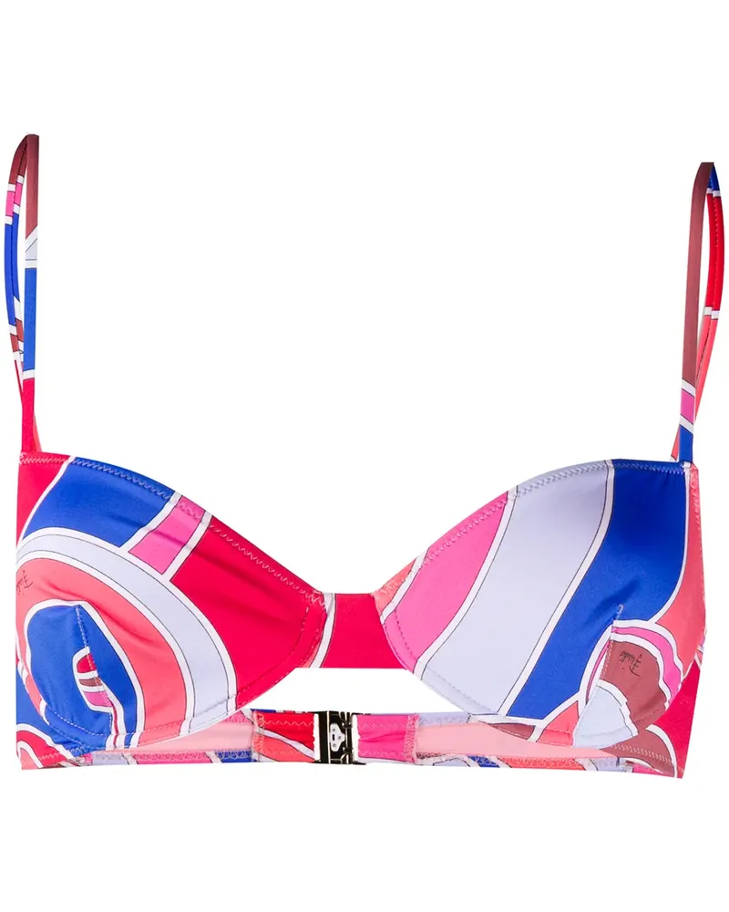 Emilio Pucci Quirimbas' Bikinioberteil mit Print - Rot Rot