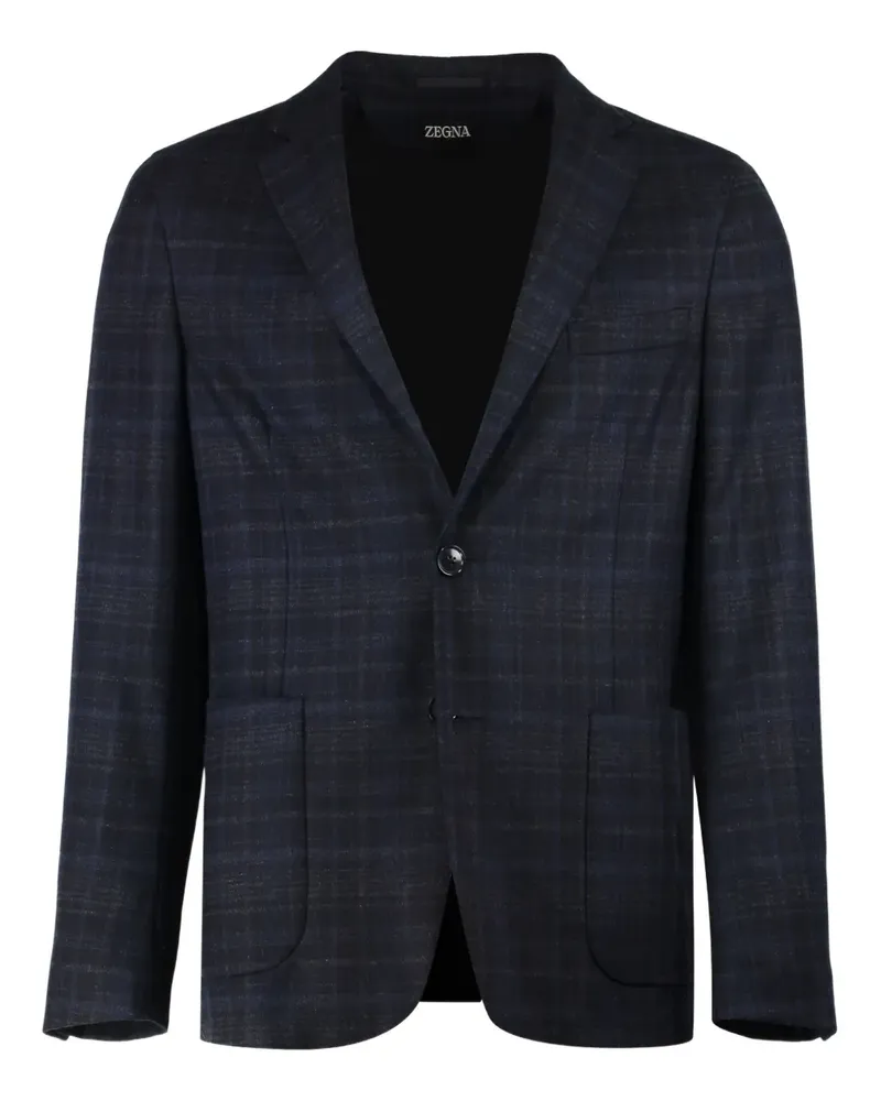Ermenegildo Zegna Sakko mit fallendem Revers - Blau Blau