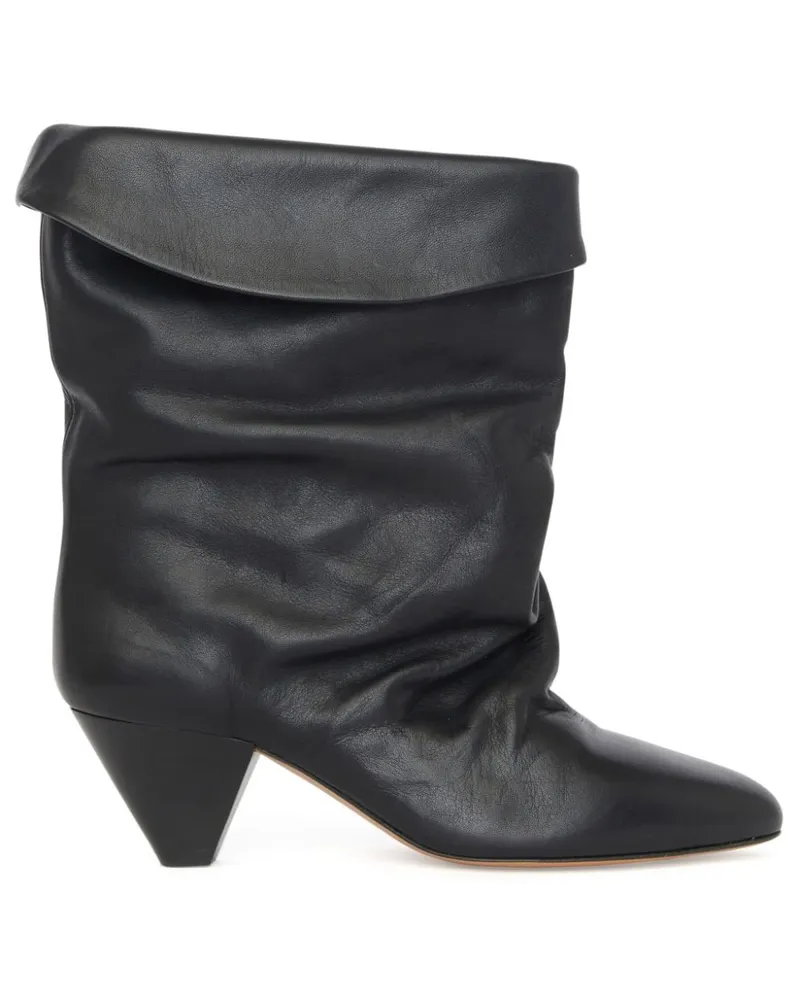 Isabel Marant Ryska Wildlederstiefel 40mm - Schwarz Schwarz