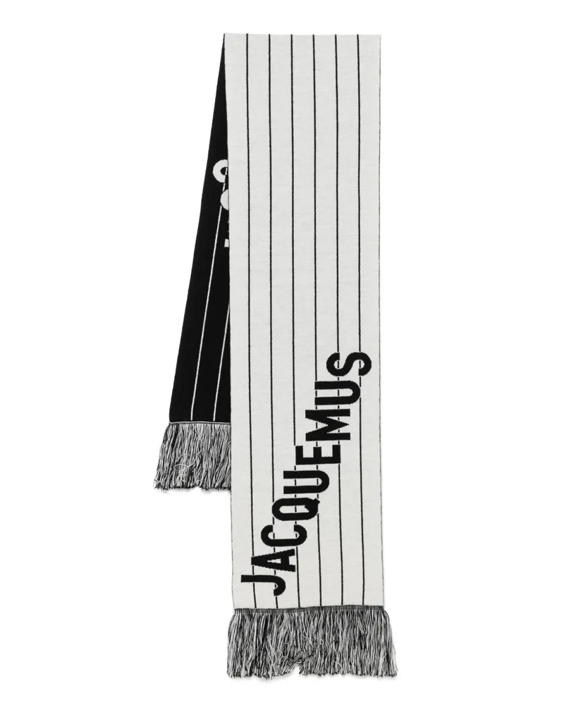 Jacquemus L'Echarpe Liga Schal - Weiß Weiß