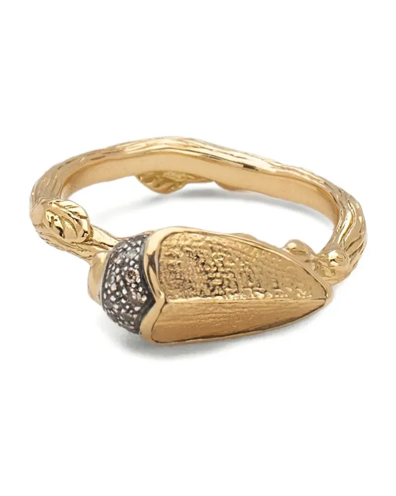Bibi van der Velden 18kt Gelbgoldring mit Skarabäus Gold