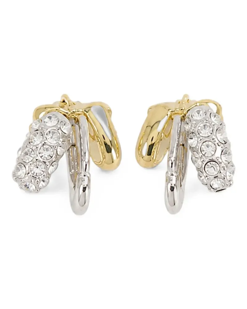 Simone Rocha rhinestone-embellished stacked earrings - Silber Silber