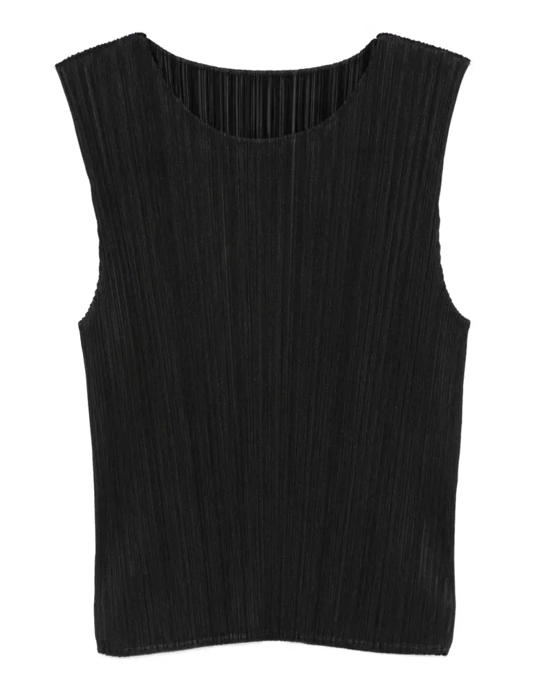 Issey Miyake Monthly Colours : May Top mit Falten - Schwarz Schwarz