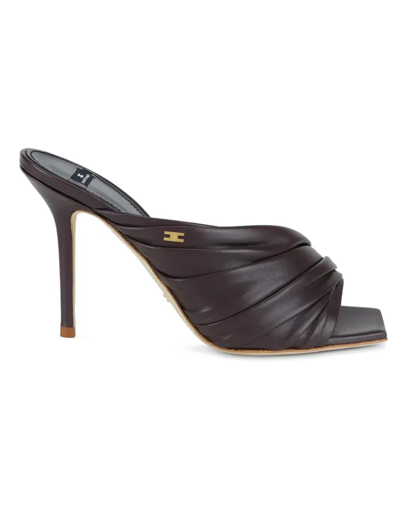 Elisabetta Franchi leather sandals - Braun Braun