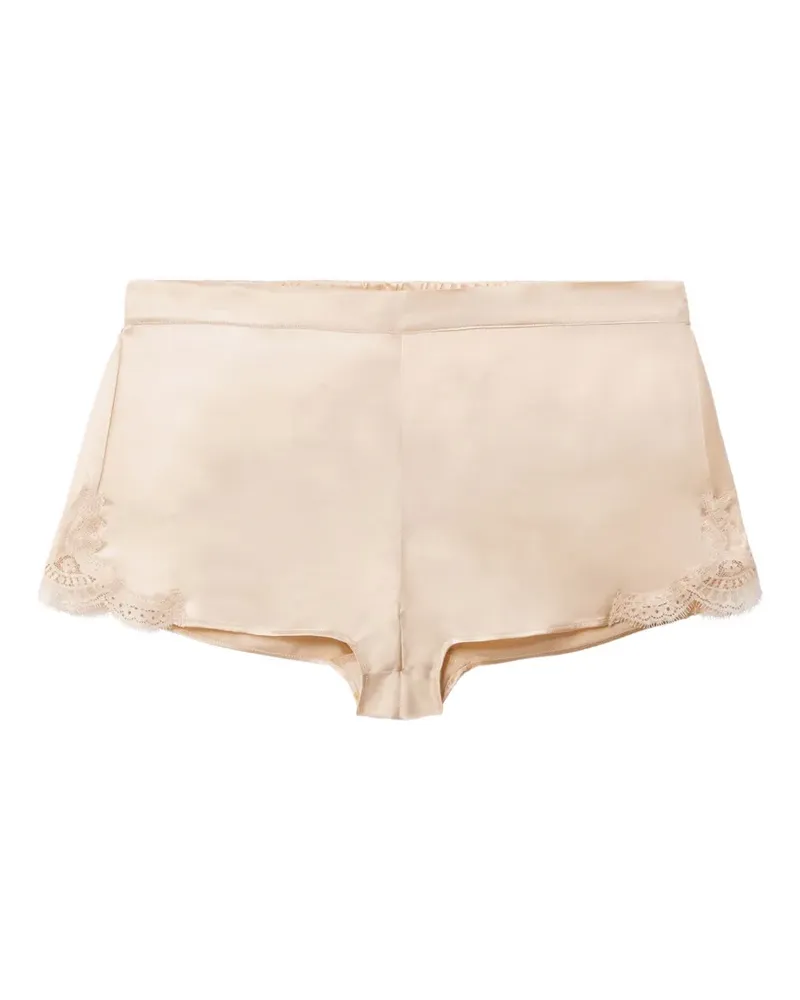 Aubade Toi Mon Amour Pyjama-Shorts mit Spitzenbesatz - Nude Nude