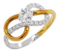 HYT Jewelry 18kt Weißgoldring mit Diamanten Silber