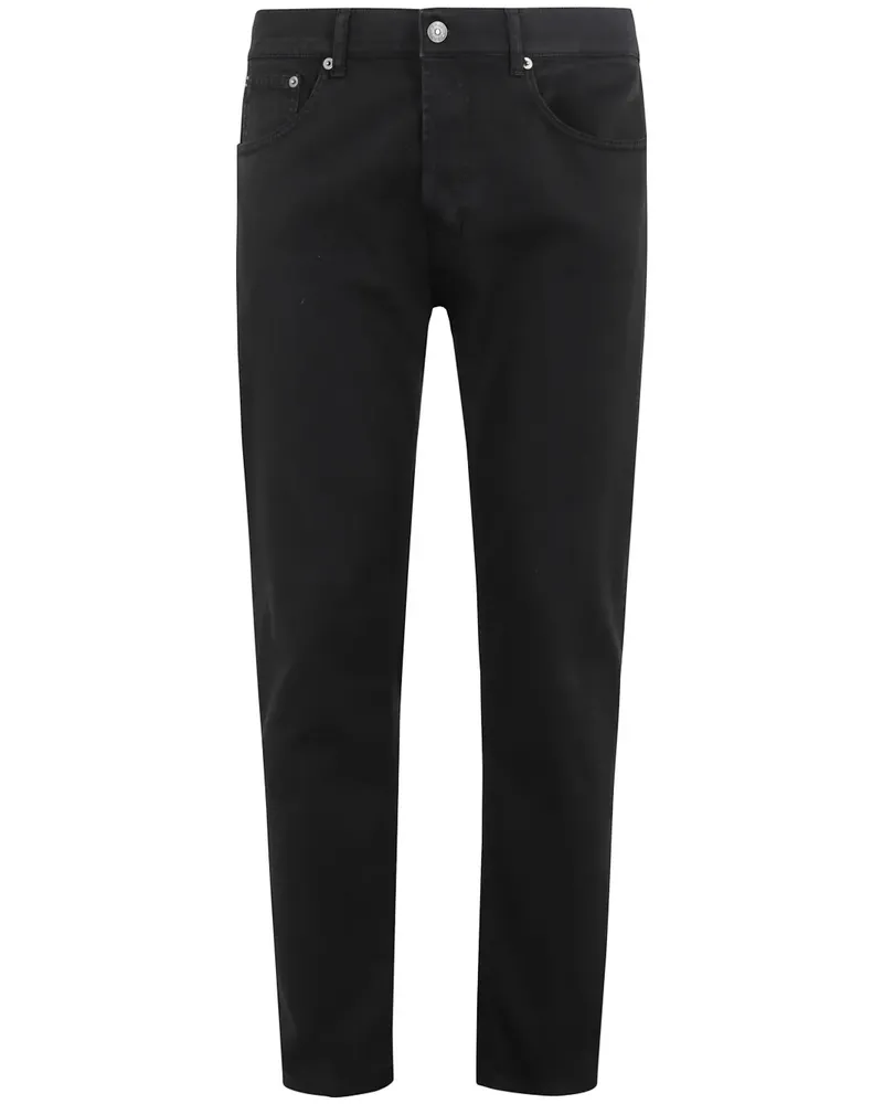 Dondup Hose mit geradem Bein - Schwarz Schwarz