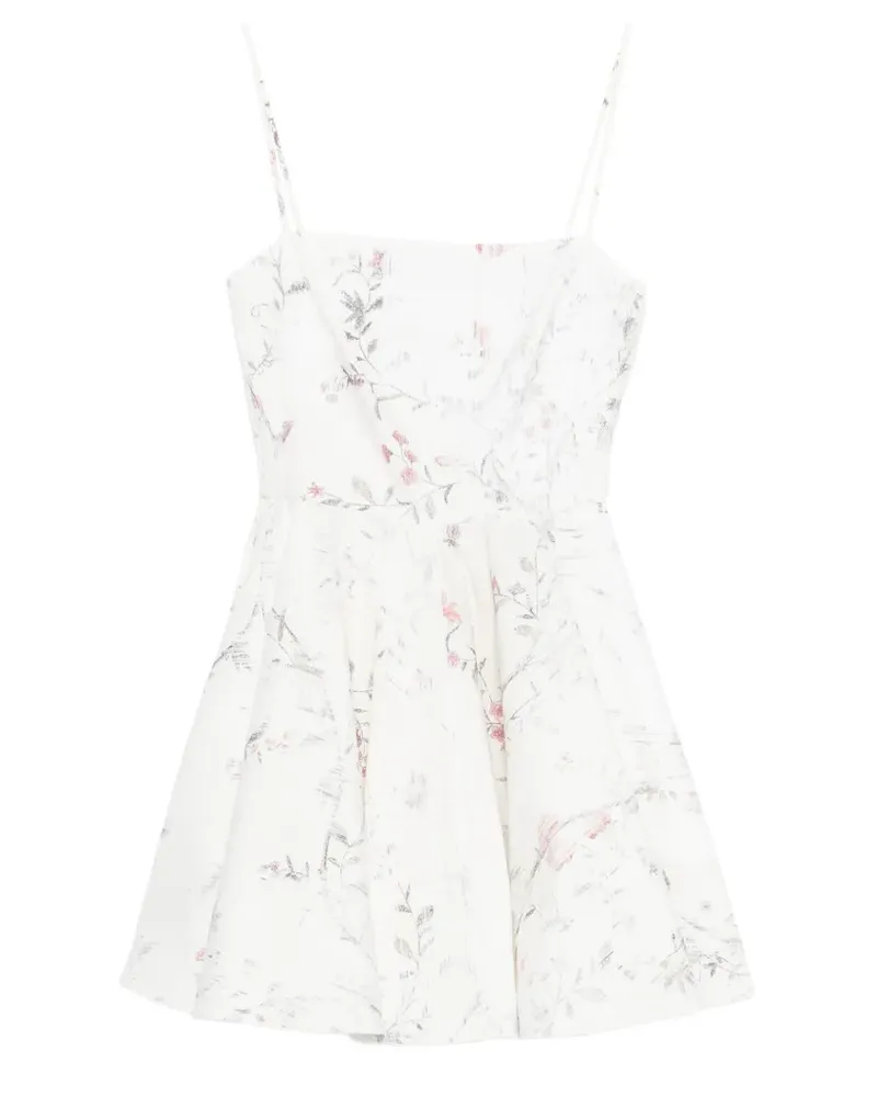 Givenchy A-line floral-print mini dress - Weiß Weiß