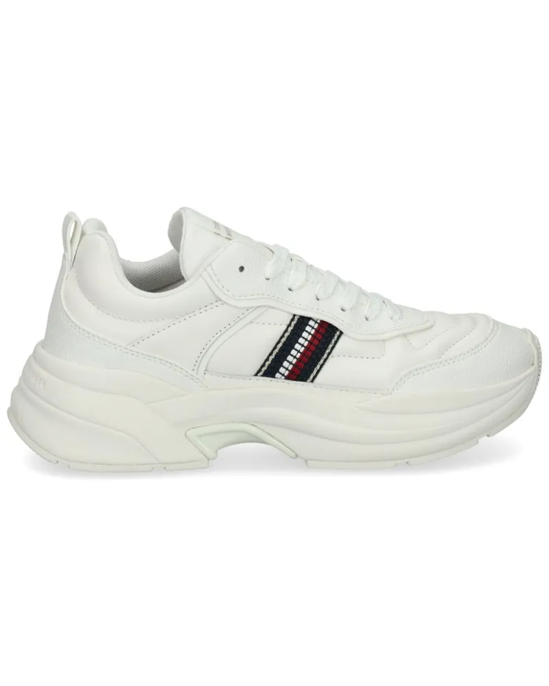 Tommy Hilfiger Sneakers aus Leder Weiß