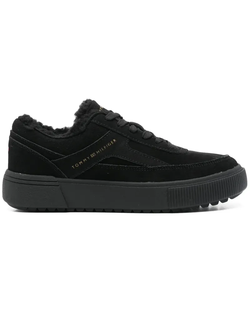 Tommy Hilfiger Sneakers aus Wildleder - Schwarz Schwarz