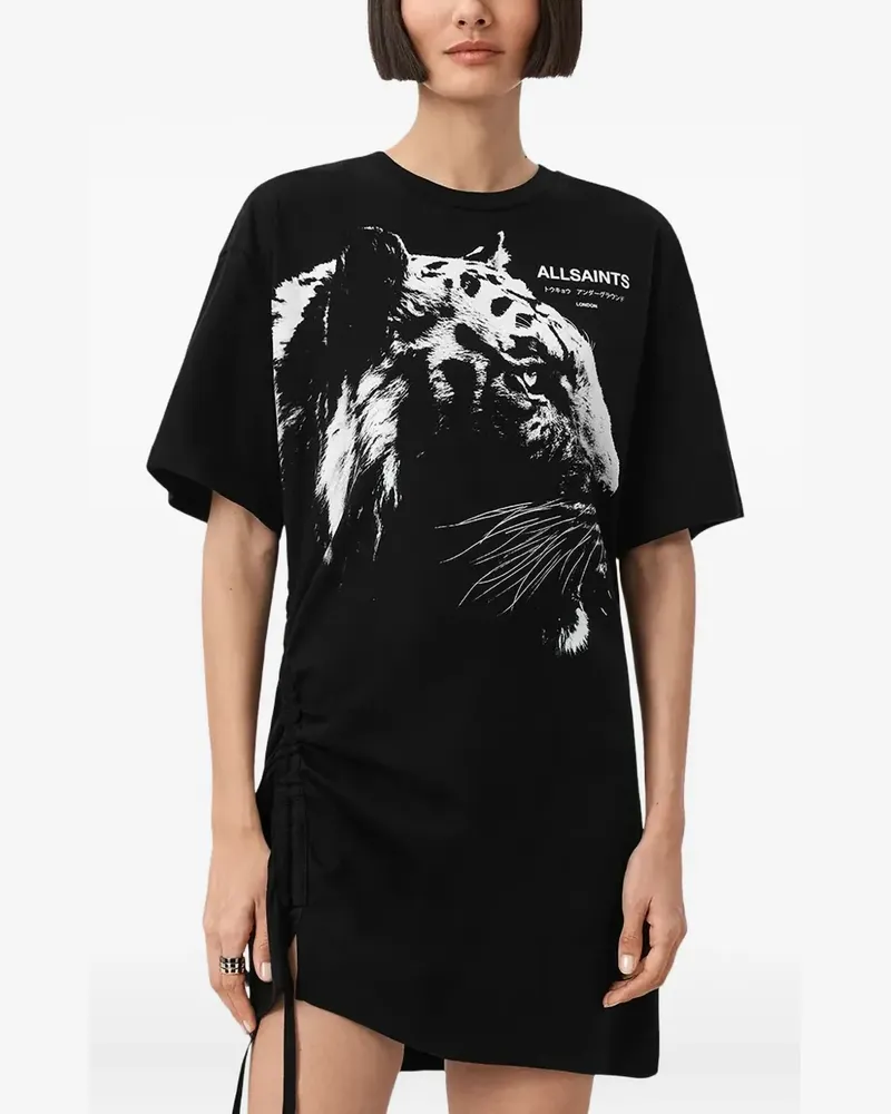AllSaints graphic mini dress - Schwarz Schwarz
