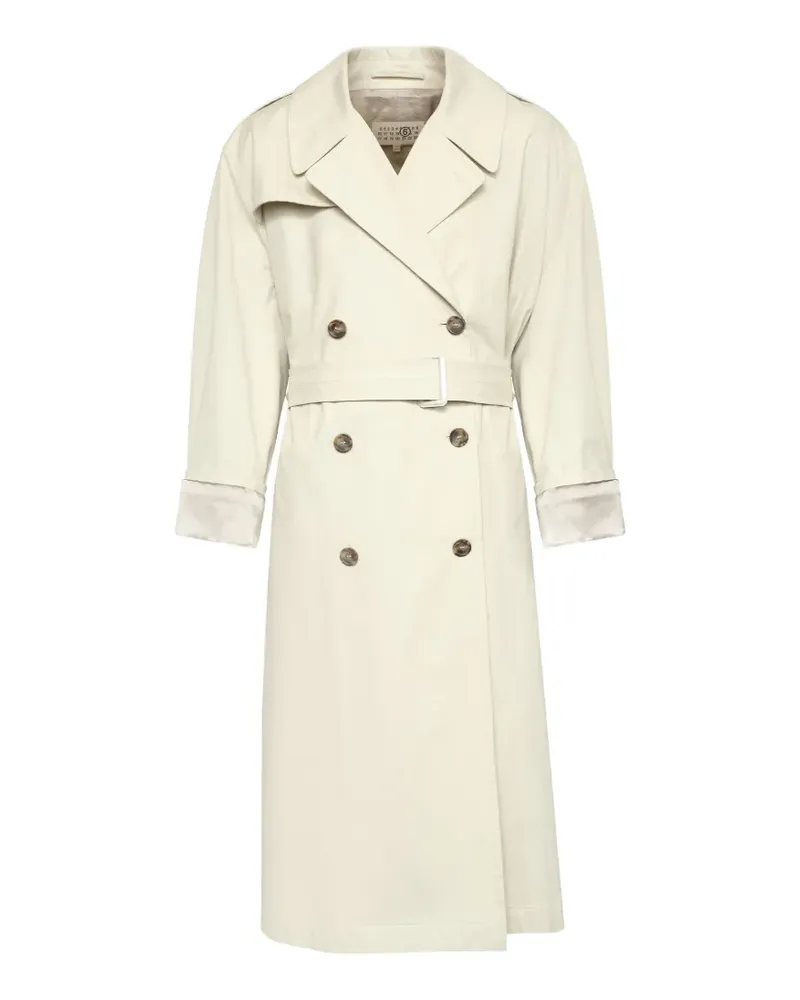 Maison Margiela cotton twill trench coat - Nude Nude