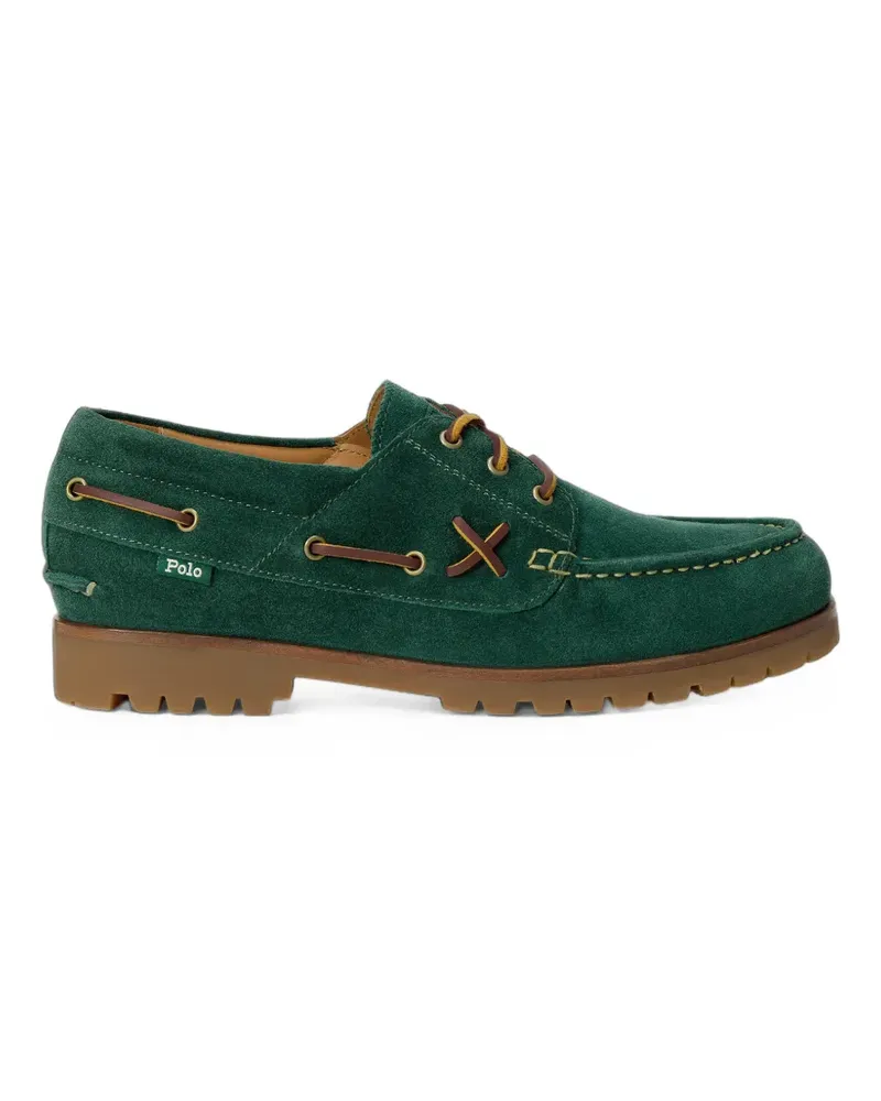 Ralph Lauren Ranger Segelschuhe aus Wildleder - Grün Grün