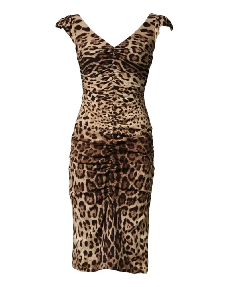 Dolce & Gabbana Kleid mit Leoparden-Print - Nude Nude