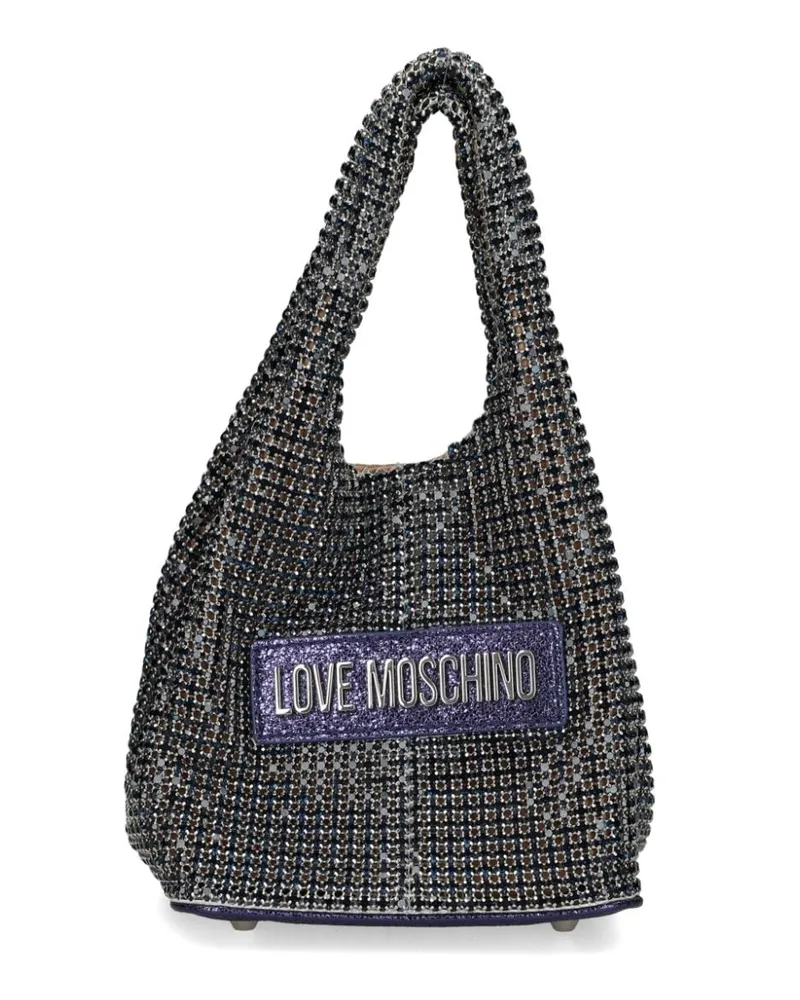 Moschino Kristallverzierter Shopper - Violett Violett