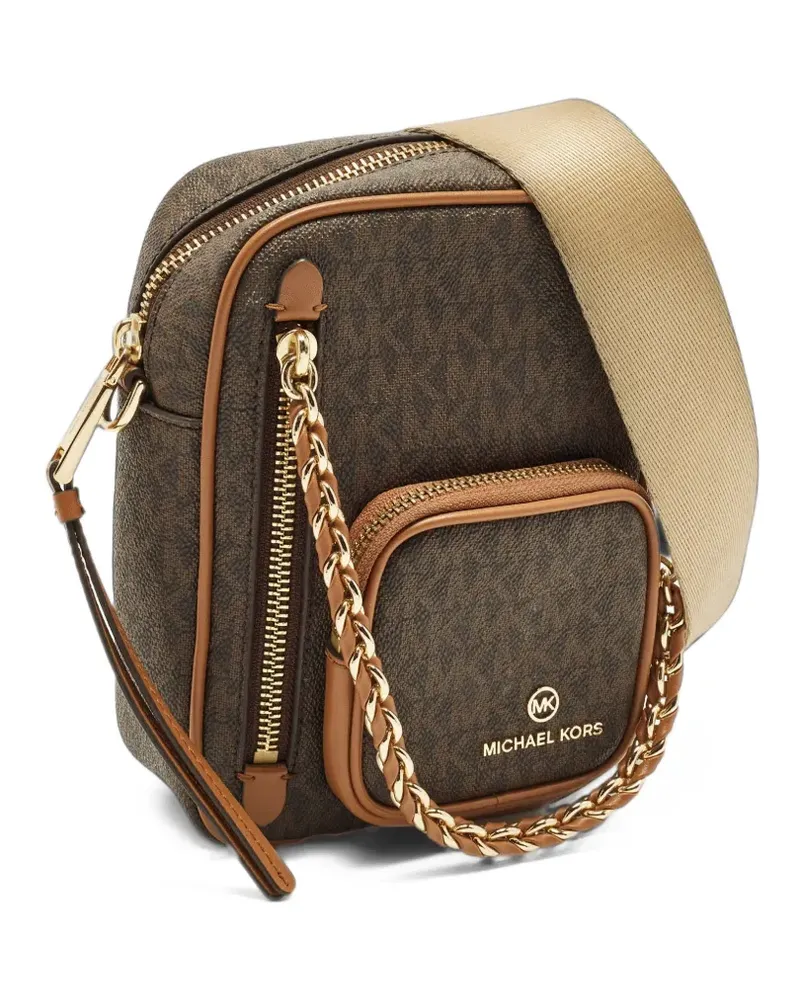 Michael Kors Elliot Umhängetasche mit Logo-Print - Braun Braun