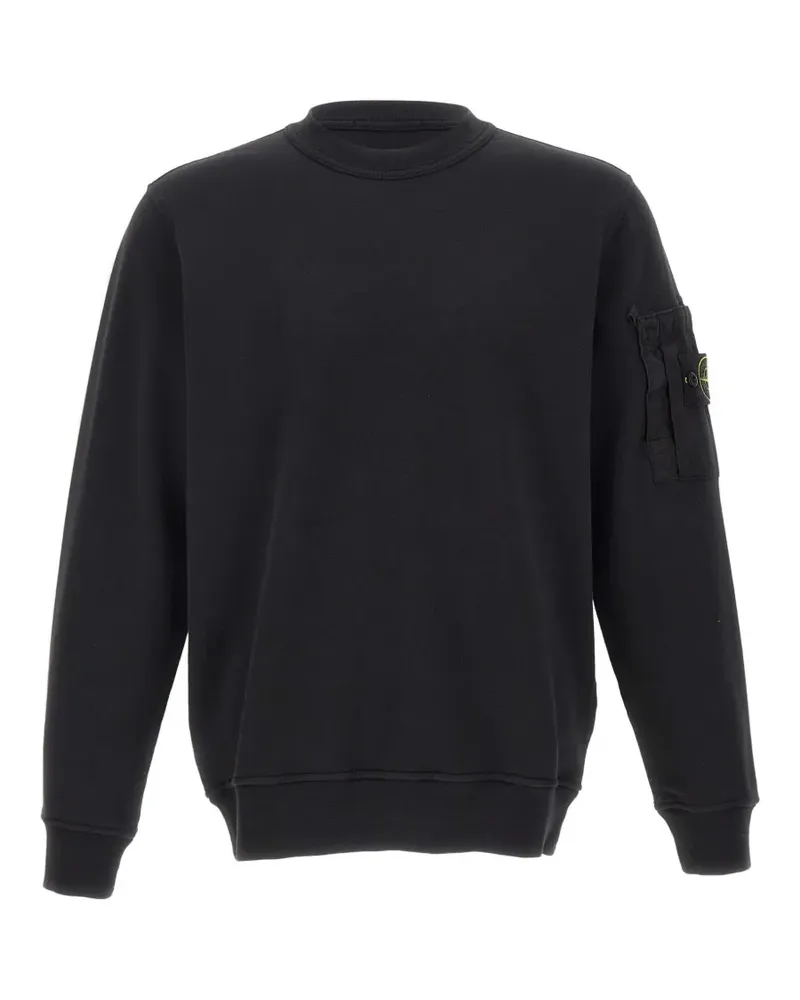 Stone Island ripstop patch sweatshirt - Schwarz Schwarz
