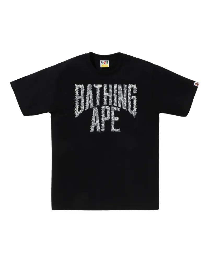 BAPE logo-print cotton T-shirt - Schwarz Schwarz
