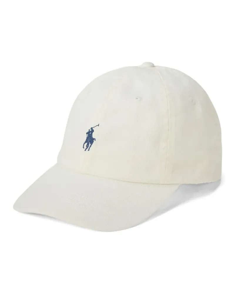 Ralph Lauren Baseballkappe mit Polo Pony-Stickerei - Weiß Weiß