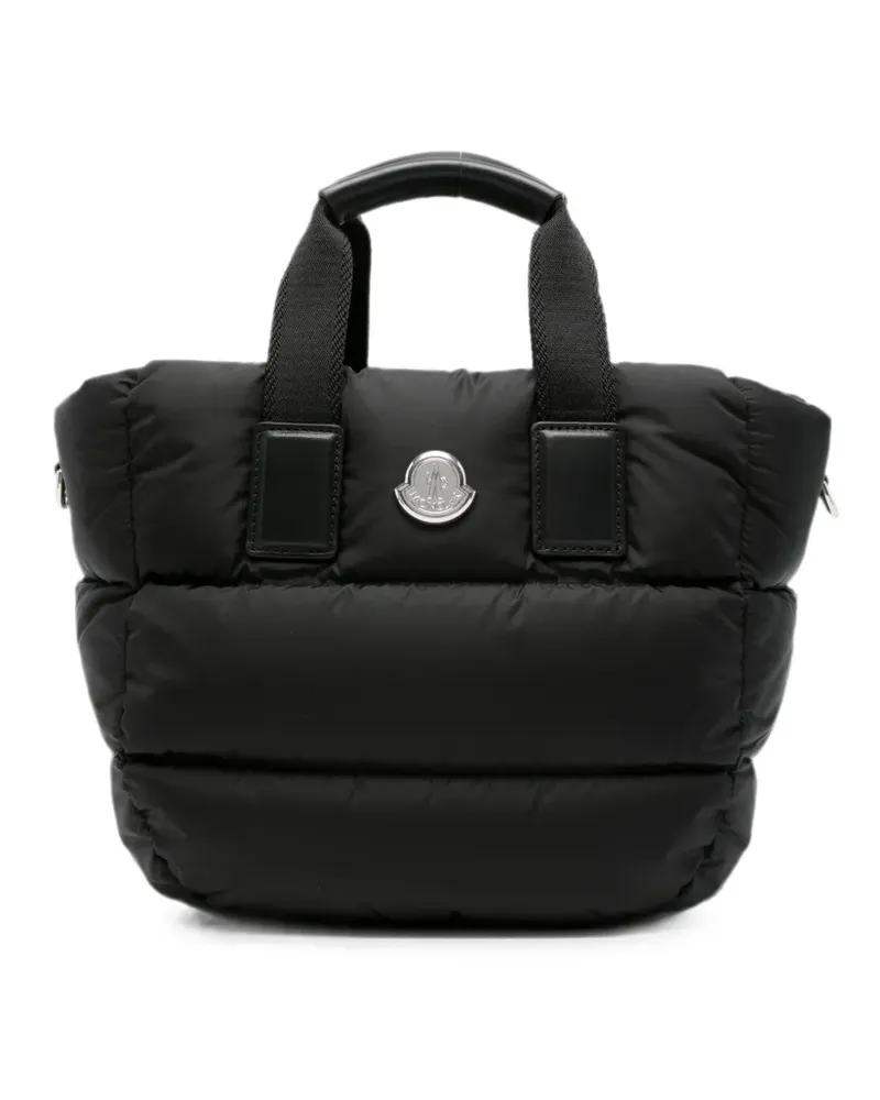 Moncler mini Caradoc quilted tote bag - Schwarz Schwarz