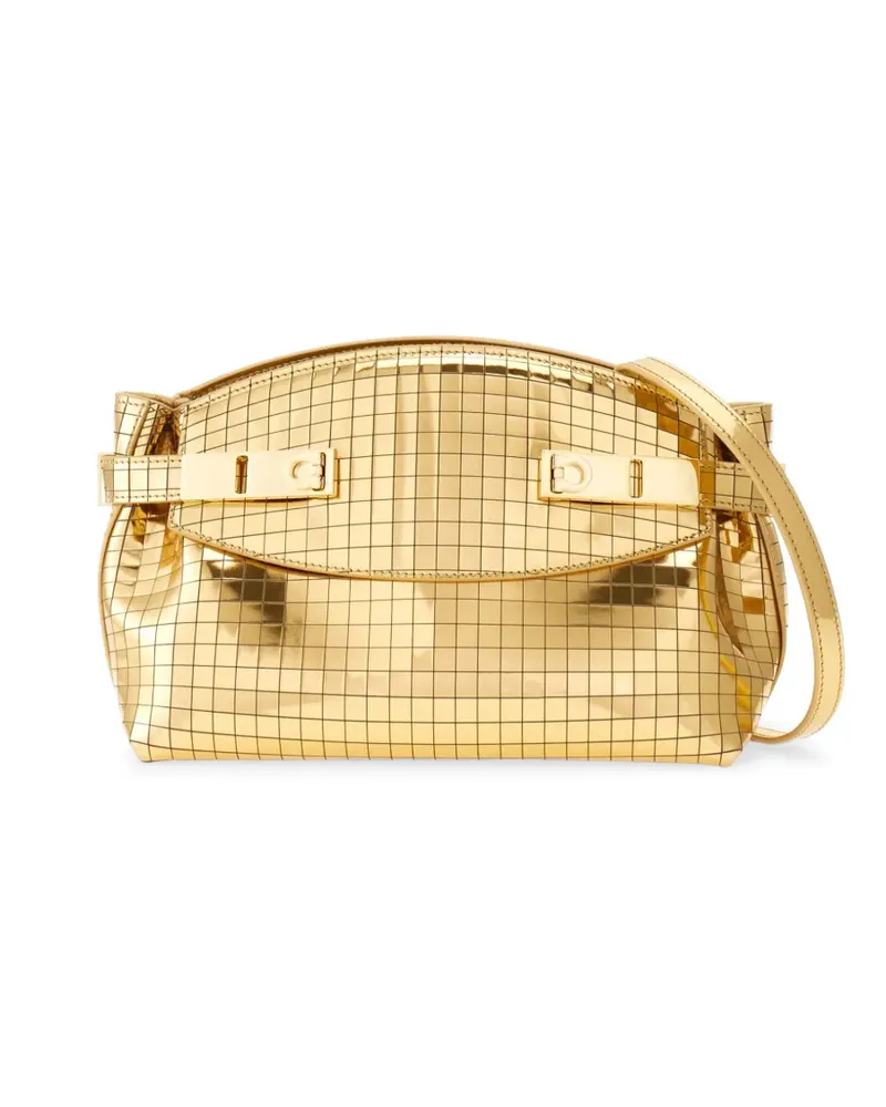 Ferragamo Kleine Hug Umhängetasche - Gold Gold