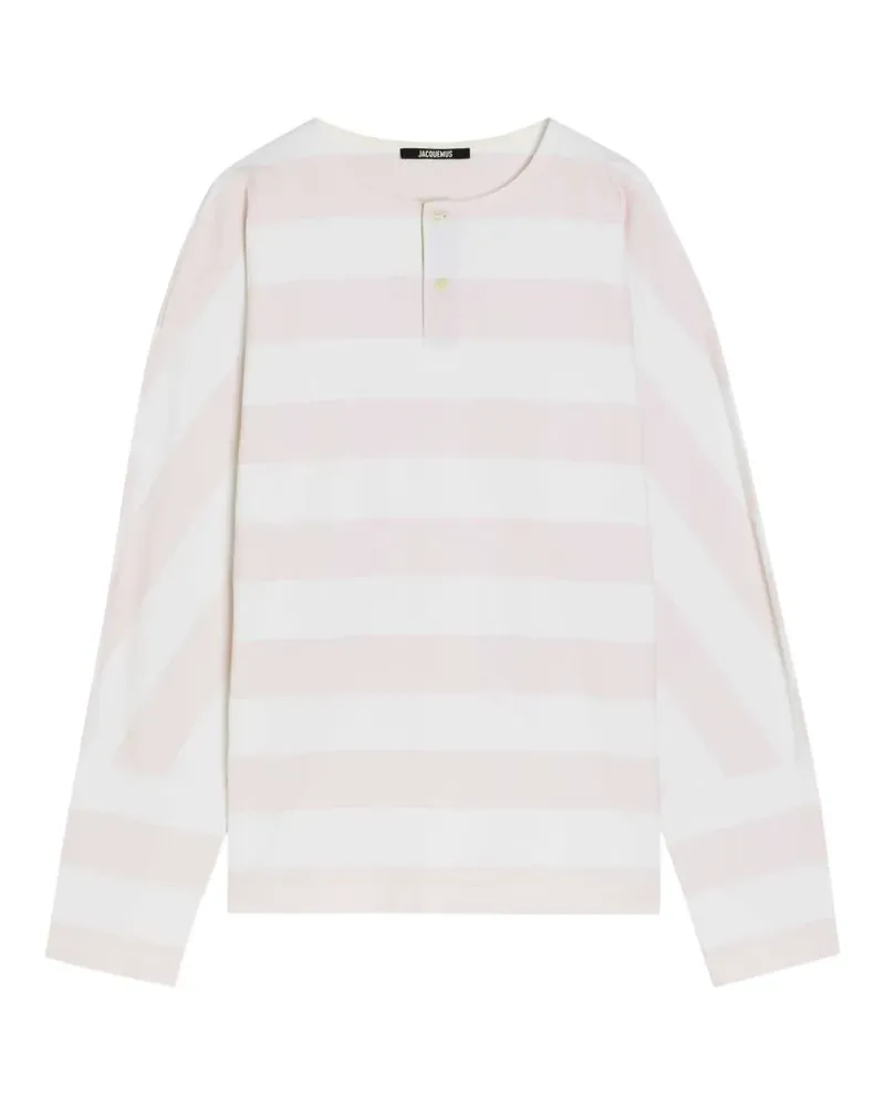 Jacquemus Marinière Langarmshirt mit Querstreifen - Rosa Rosa