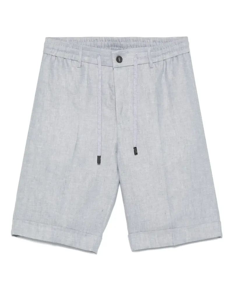 Peserico Shorts aus Leinen - Blau Blau