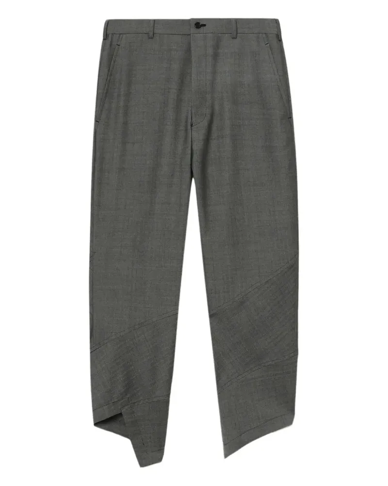 Comme des Garçons Asymmetrische Hose mit Einsätzen - Grau Grau