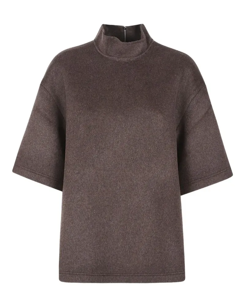 FRANKIE Shop Delancey mock-neck top - Braun Braun