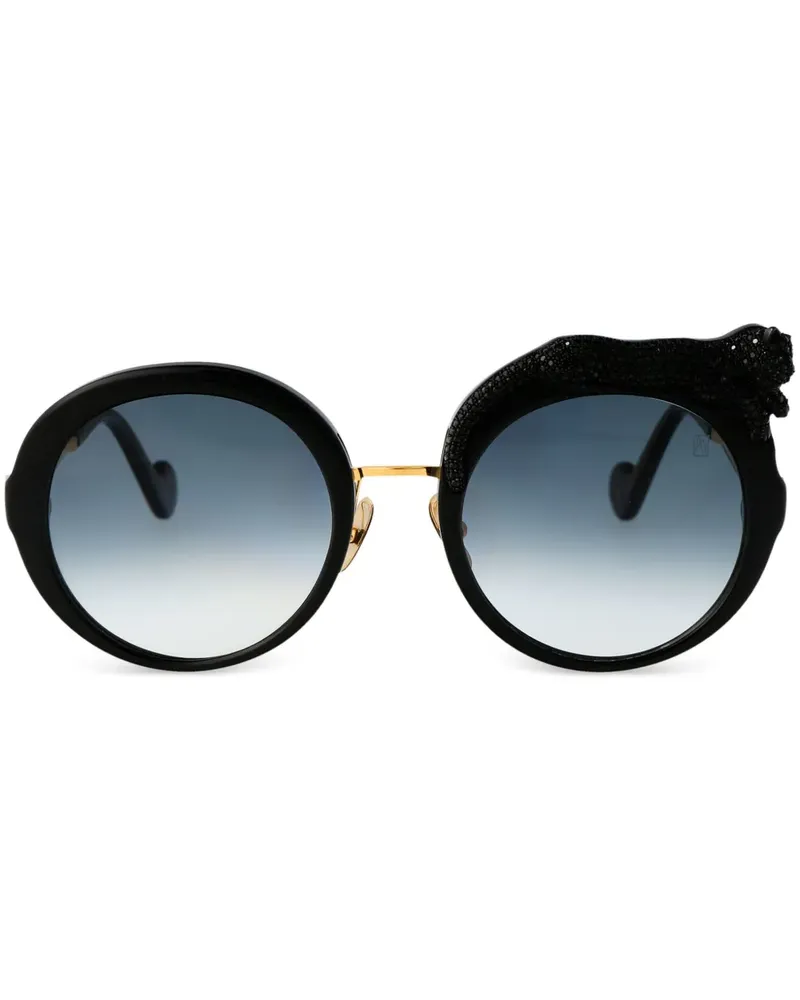 Anna-Karin Karlsson Rose et la Roue Crystal Sonnenbrille - Blau Blau