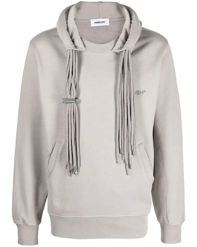 AMBUSH Hoodie mit Kordeln - Grau Grau