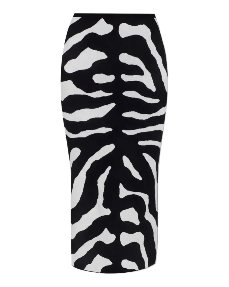 Moschino printed stretch skirt - Schwarz Schwarz