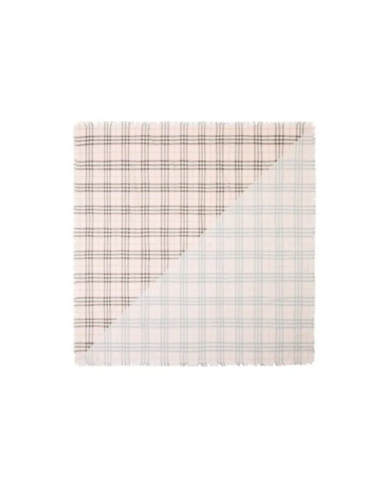 Burberry check fringed scarf - Rosa Rosa