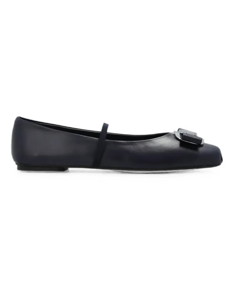 Ferragamo Zina Ballerinas mit Schleifendetail - Blau Blau