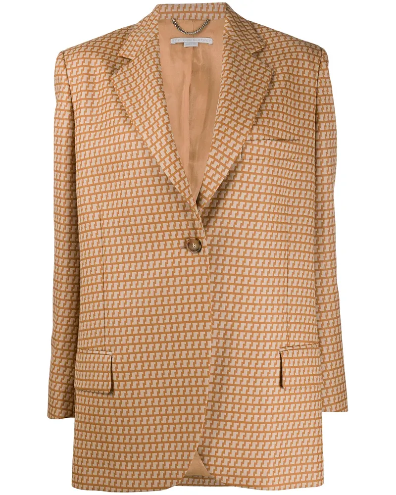 Stella McCartney Einreihiger Blazer - Orange Orange