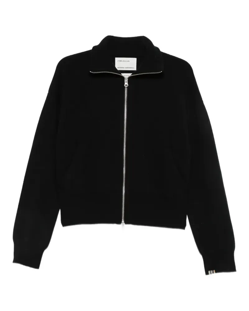 extreme cashmere Xtra Cute zip-up cardigan - Schwarz Schwarz