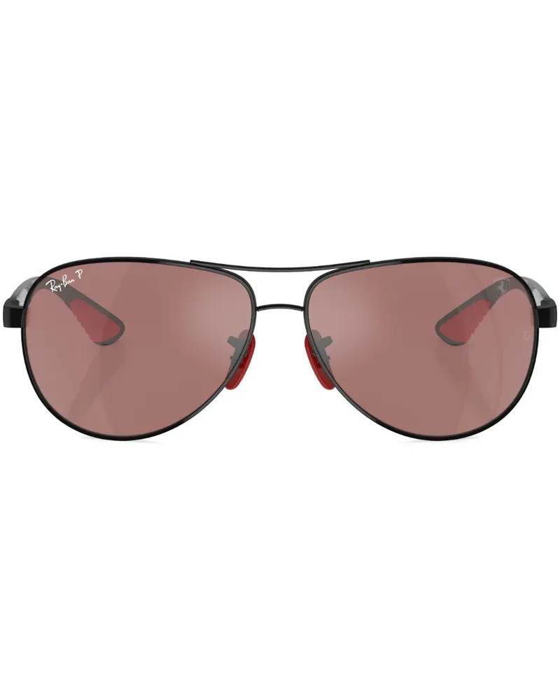 Ray Ban Pilotenbrille mit Farbverlaufgläsern - Schwarz Schwarz