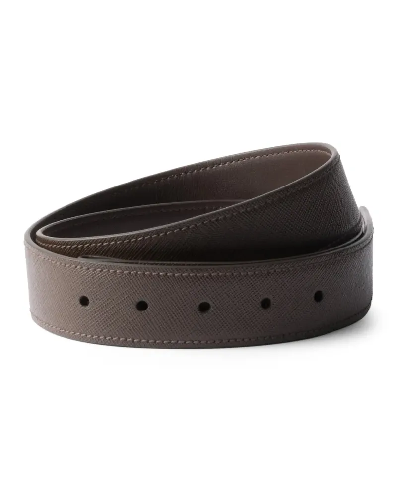 Prada Gürtelriemen aus Saffiano-Leder - Custom Belts - Braun Braun